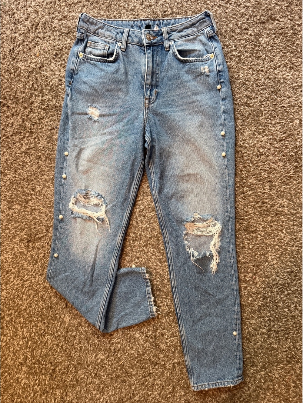 H&M Relaxed Distressed Boyfriend Jeans Women’s 6